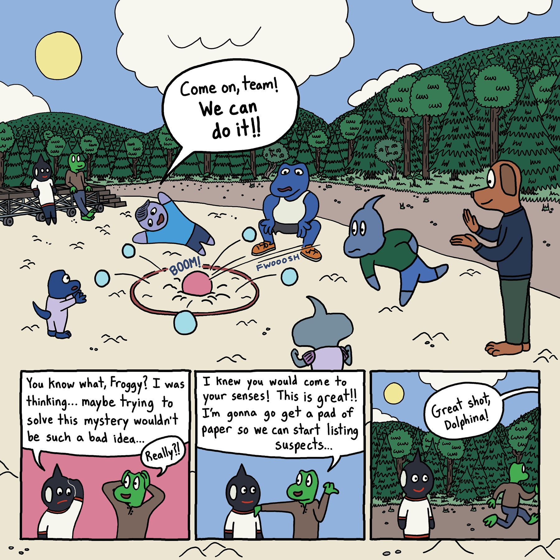 A page from The Theft of the Rare Blue Seaweed digital comic