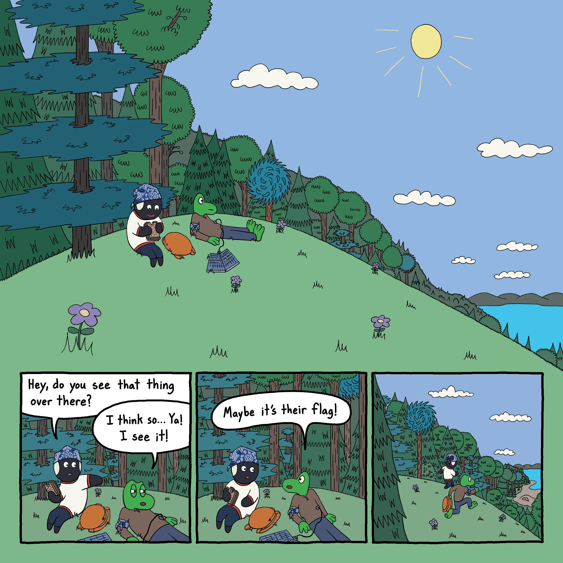 A page from The Theft of the Rare Blue Seaweed digital comic